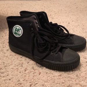 PF Flyers. All black. High top.